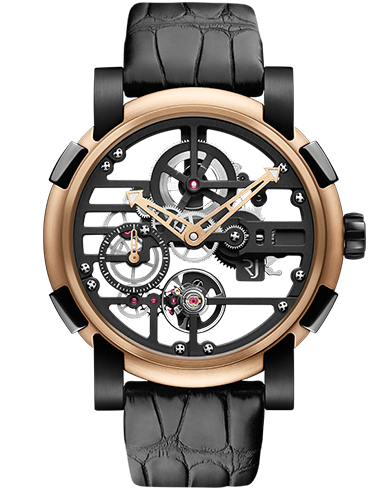 Discount Romain Jerome skylab-gold-black watch RJ.M.AU.031.02